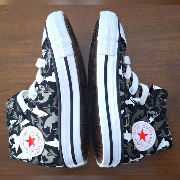 Converse All Star Shark Bite Canvas Sneakers Infant Boys Size 6 - Picture 6 of 10